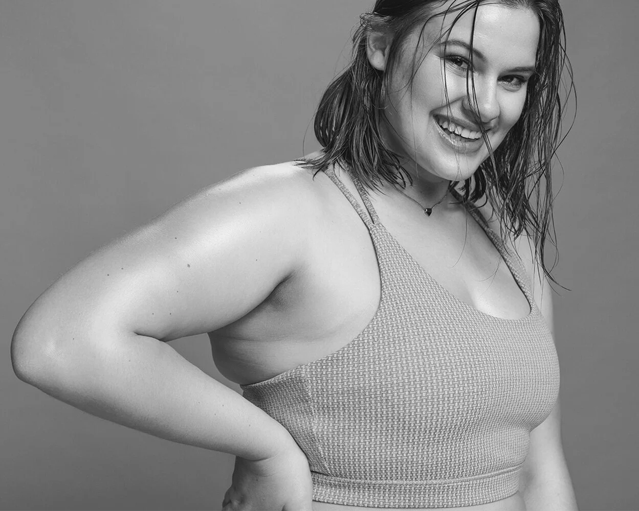 Happy person at Salė gym